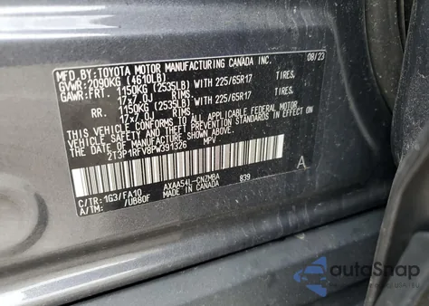 2020 Toyota Rav4 Xle из США, поврежденный, VIN 2T3P1RFV8PW391326